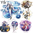 Аниме Genshin ударная фигурка Hutao Raiden Shogun Kazuha Yoimiya акриловая модель на подставке Plate настольное украшение стоячий знак Поклонники подарки Новинка