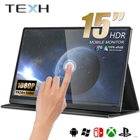 15inch Touch Screen Portable Monitor Gamer Laptop Computer Cell Phone Gaming Second Extended Screen Panel For Switch PS5 Xbox
