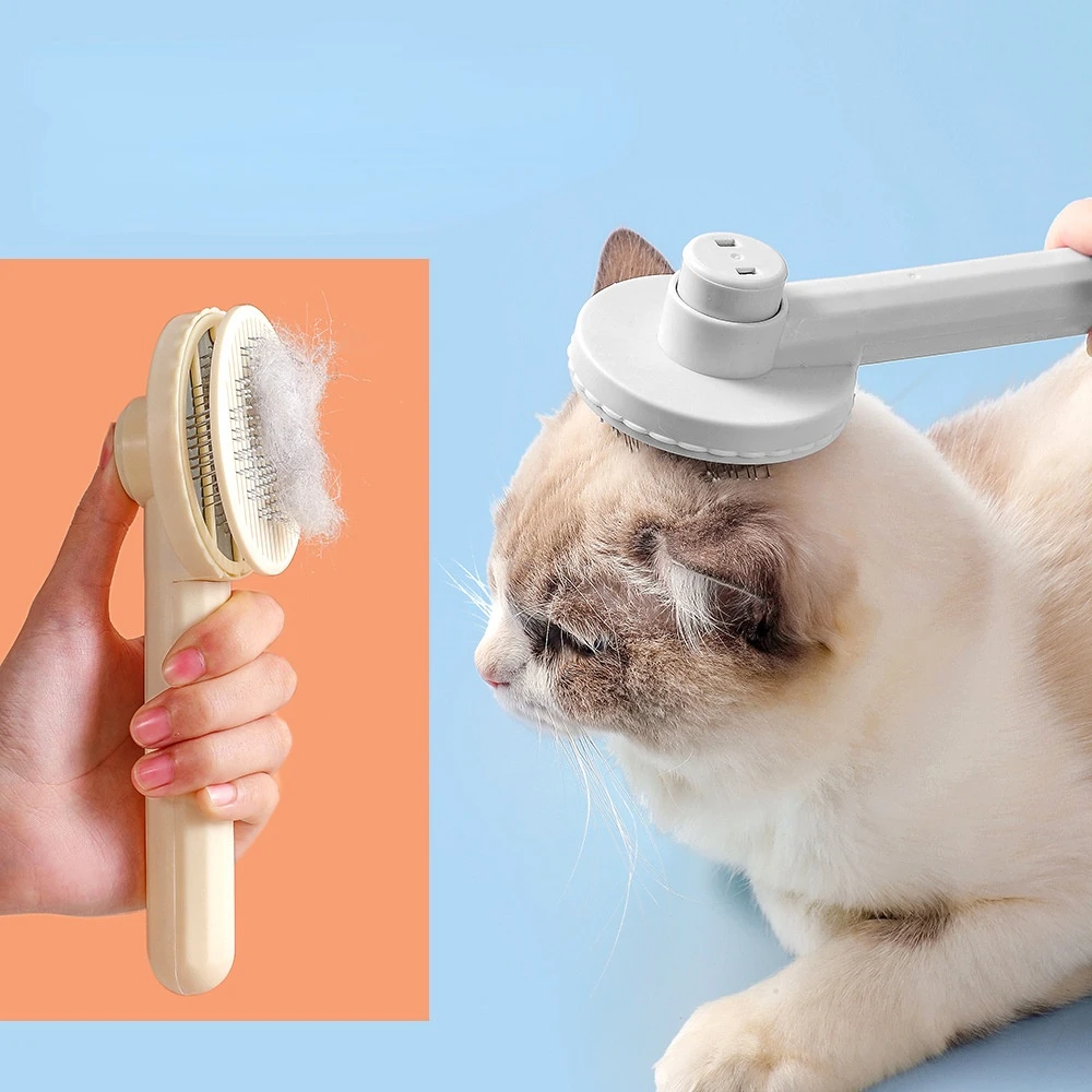 

Self Cleaning Slicker Brush for Dog and Cat Removes Undercoat Tangled Hair Massages Particle Pet Comb Improves Circulation