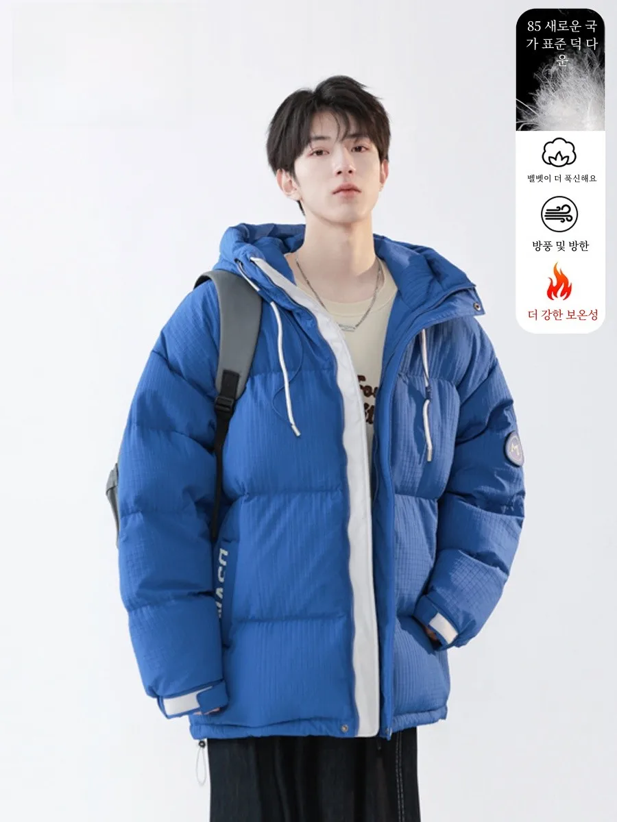 Senma up's Хлопковый пуховик с капюшоном мужская зимняя универсальная верхняя