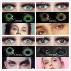 Цветные контактные линзы AMARA для глаз на год, линзы ed цвета Моники, синие, зеленые линзы для Хэллоуина, контактные линзы, красивый макияж, зрачок