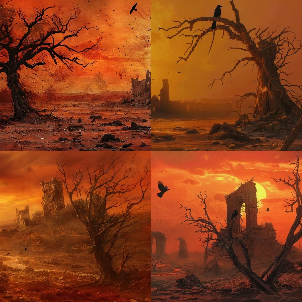 Набор Для Алмазной Живописи Dusky Crow In Old Tree Картина Домашнего Декора Ручная Работа