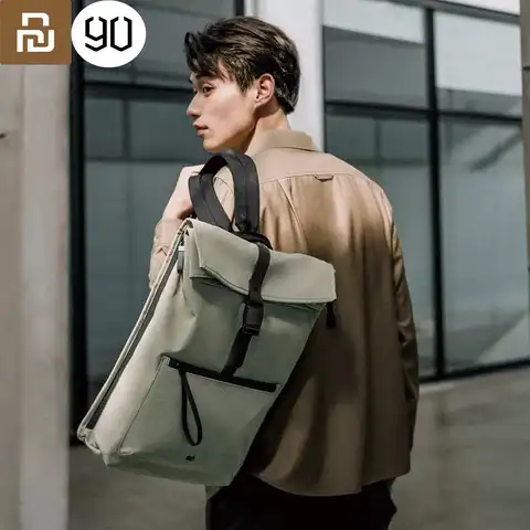 Youpin 90Fun ежедневный простой рюкзак три цвета вместимость 17 дюймов SBSCoated молния ipx4водонепроницаемый современный стиль городская улица