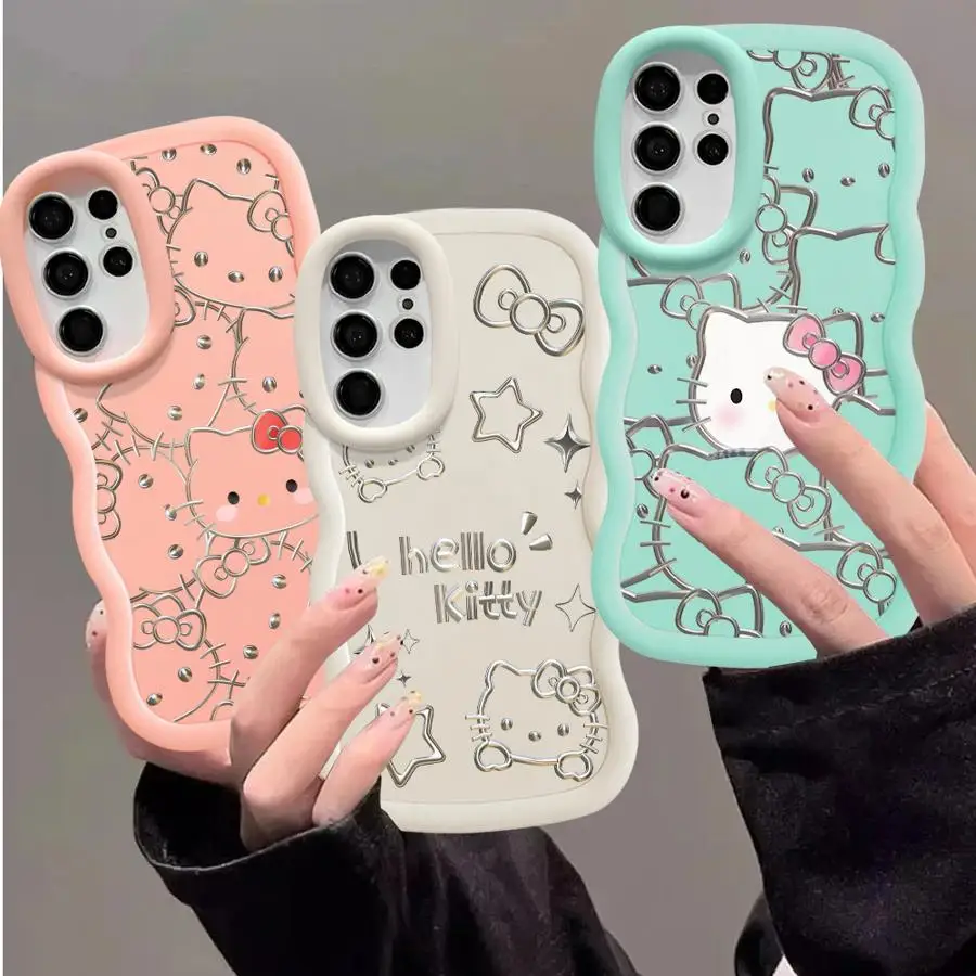 Чехол для телефона Hello Kitty Samsung S20 S21 S23 FE S22 S24 Ultra Plus A20 A30s A50 A50s A02s A03 Core A04e A05s