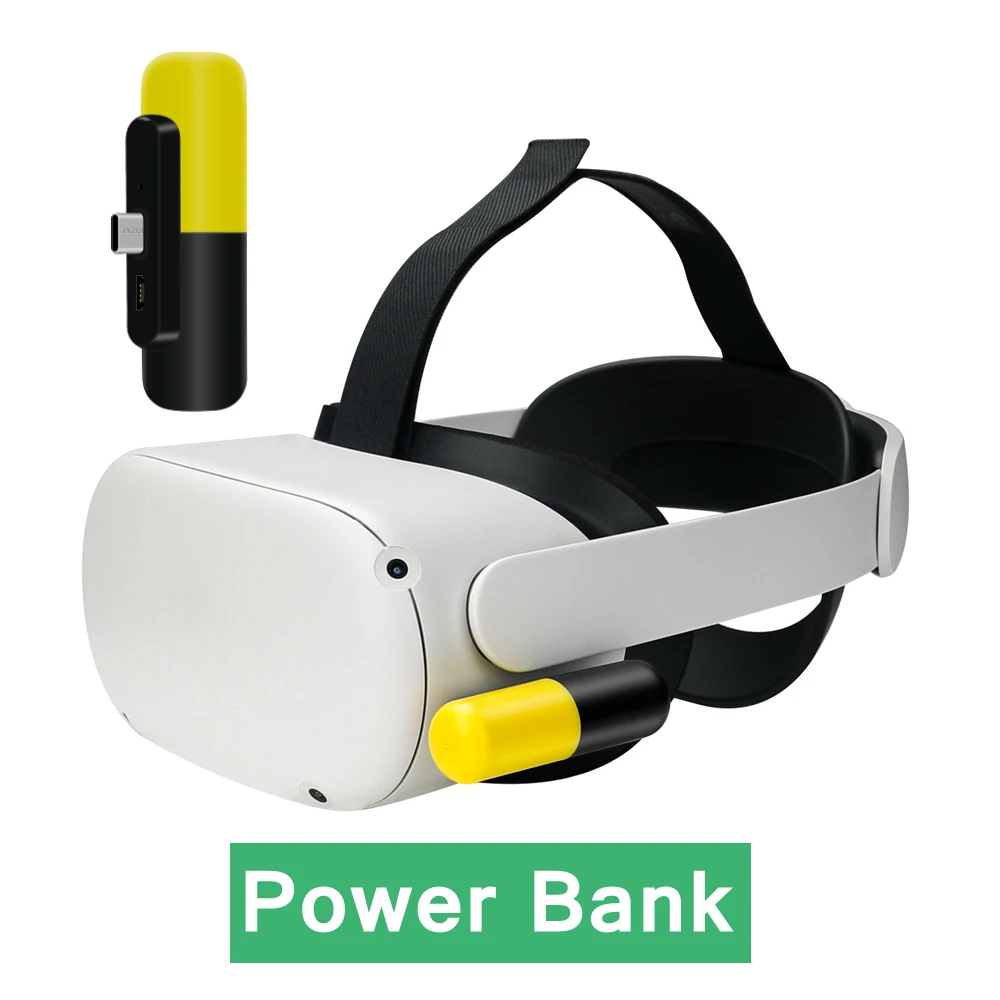 Зарядное устройство 3300 мА · ч Type-C для Oculus Quest 2 Аккумуляторный блок VR гарнитура