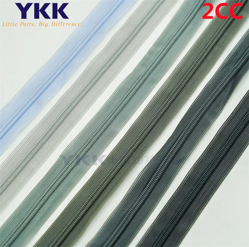

YKK Zipper No. 2 Invisible Mesh Edge Water Drip Zipper Wedding Dress 10/24 Inch 582 Colors in Stock