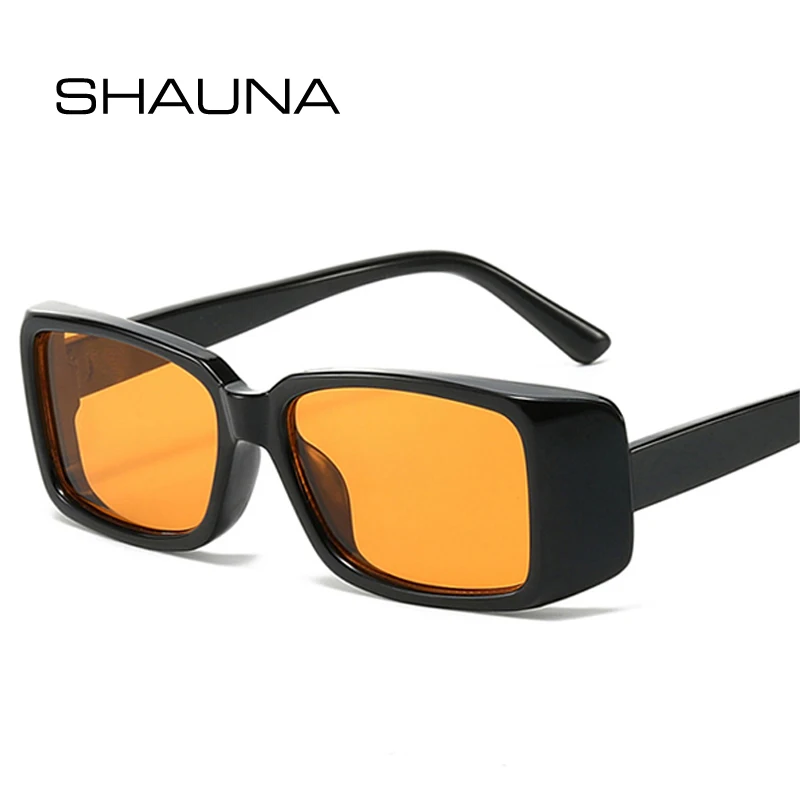 Мужские и женские очки с градиентом SHAUNA прямоугольные солнцезащитные цветным