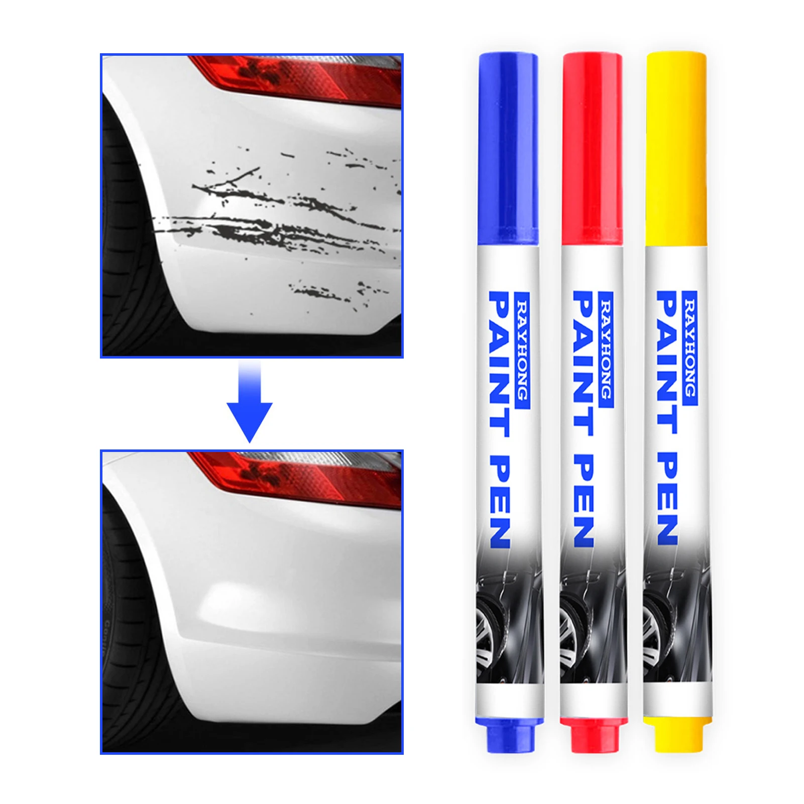 

Universal Fill Paint Pen Car Coat Scratch Clear Repair Colorful Paint Pen Waterproof Repair Maintenance Paint Care Car Accessory