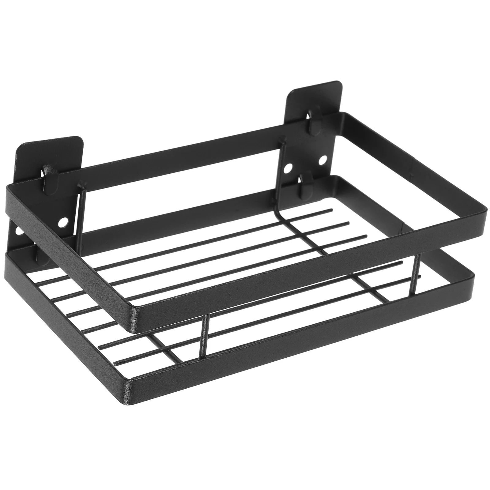 

Bathroom Shelf Shower Stuff Wall-mounted Rack Household Sticking Hook Storage Adhesive Draining Kickstand Iron