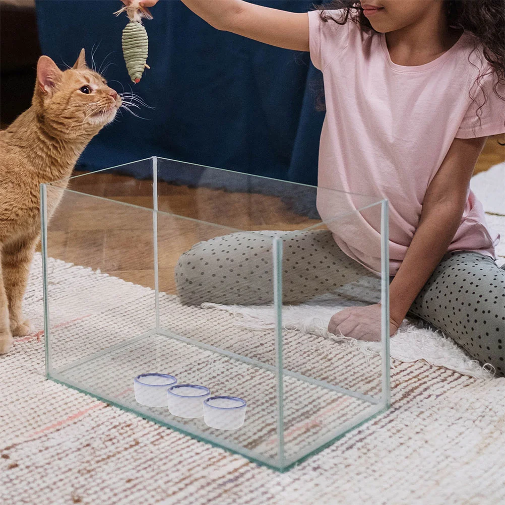 24 шт. миска для воды рептилий контейнер корма домашних животных кормушка