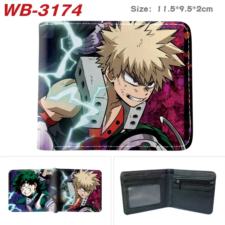 E-Mell My Hero Academia  Midoriya Izuku Bakugou Katsuki Todoroki Shoto All Might OCHACO URARAKA Two Folded Short Wallet