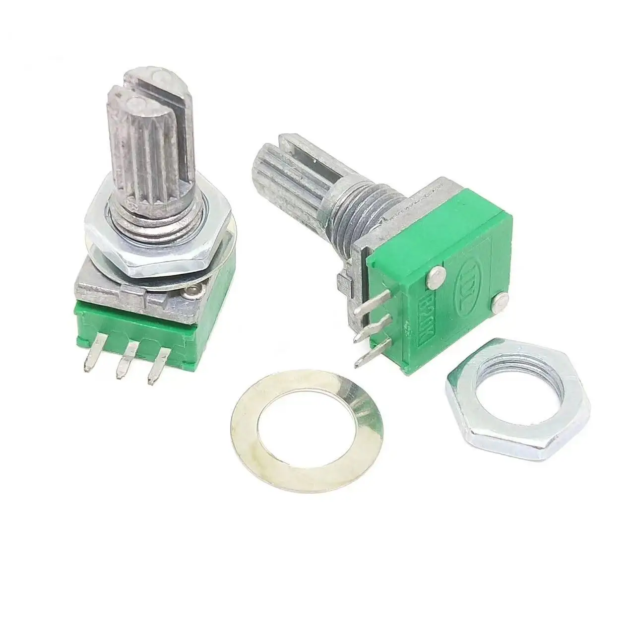 5 шт. RV097NS 5K 10K 20K 50K 100K 500K с переключателем аудио вал 15 мм уплотнительный