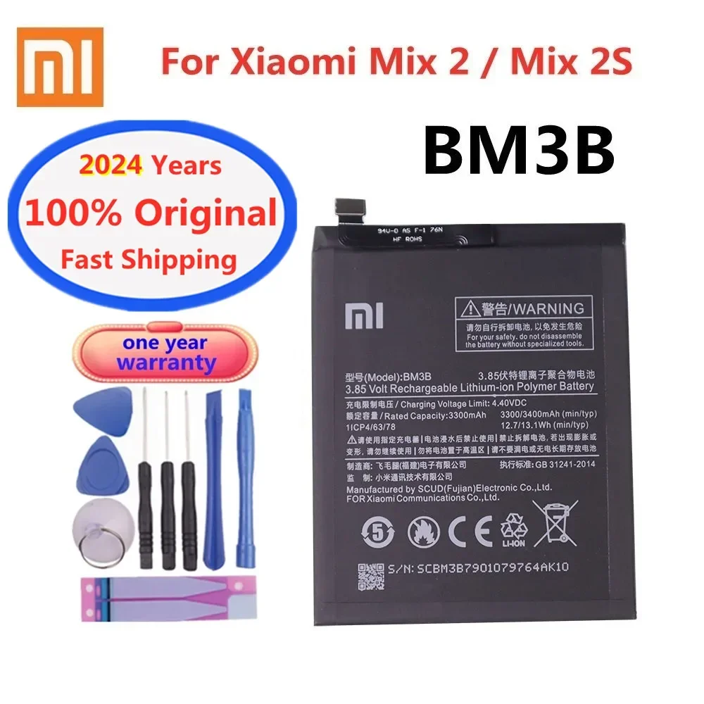 Новый Xiao mi 100% оригинальный аккумулятор для Xiaomi Mi Mix2 Mix2S Mix3 Mix4 Mix 4 3 2 2S 1 BP43 BM3B BM3K BM4C