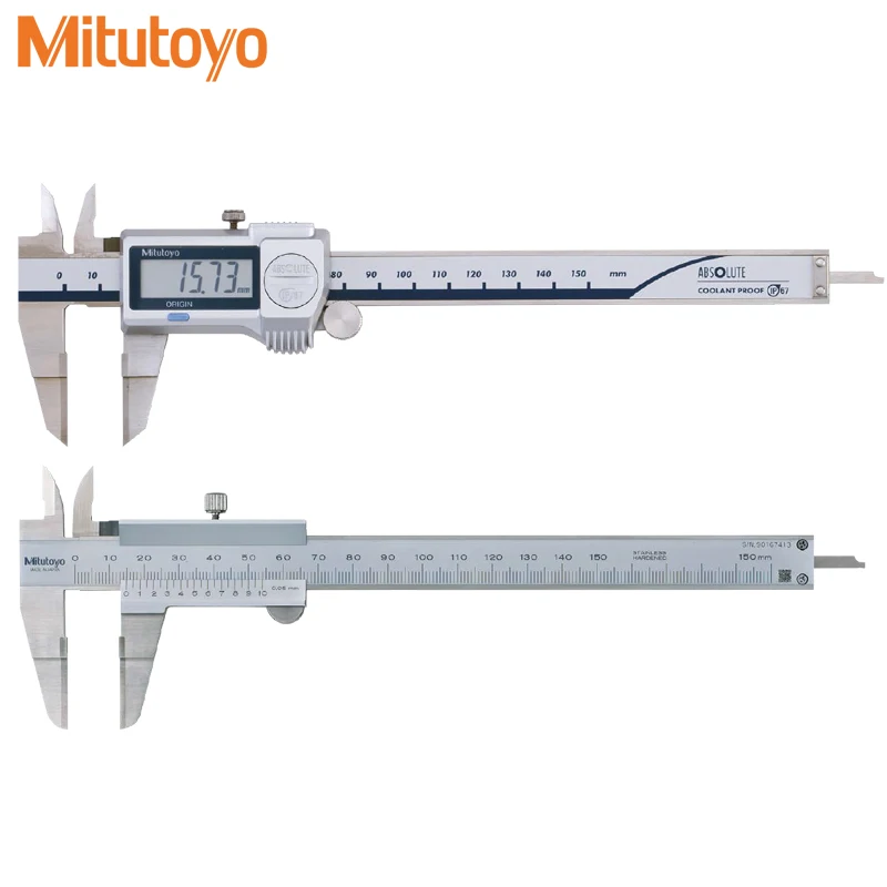 

Mitutoyo 573-634-20 536-134blade type caliperThe thin blade jaws fit into small grooves and hard-to-reach dimensions 0-150-200mm