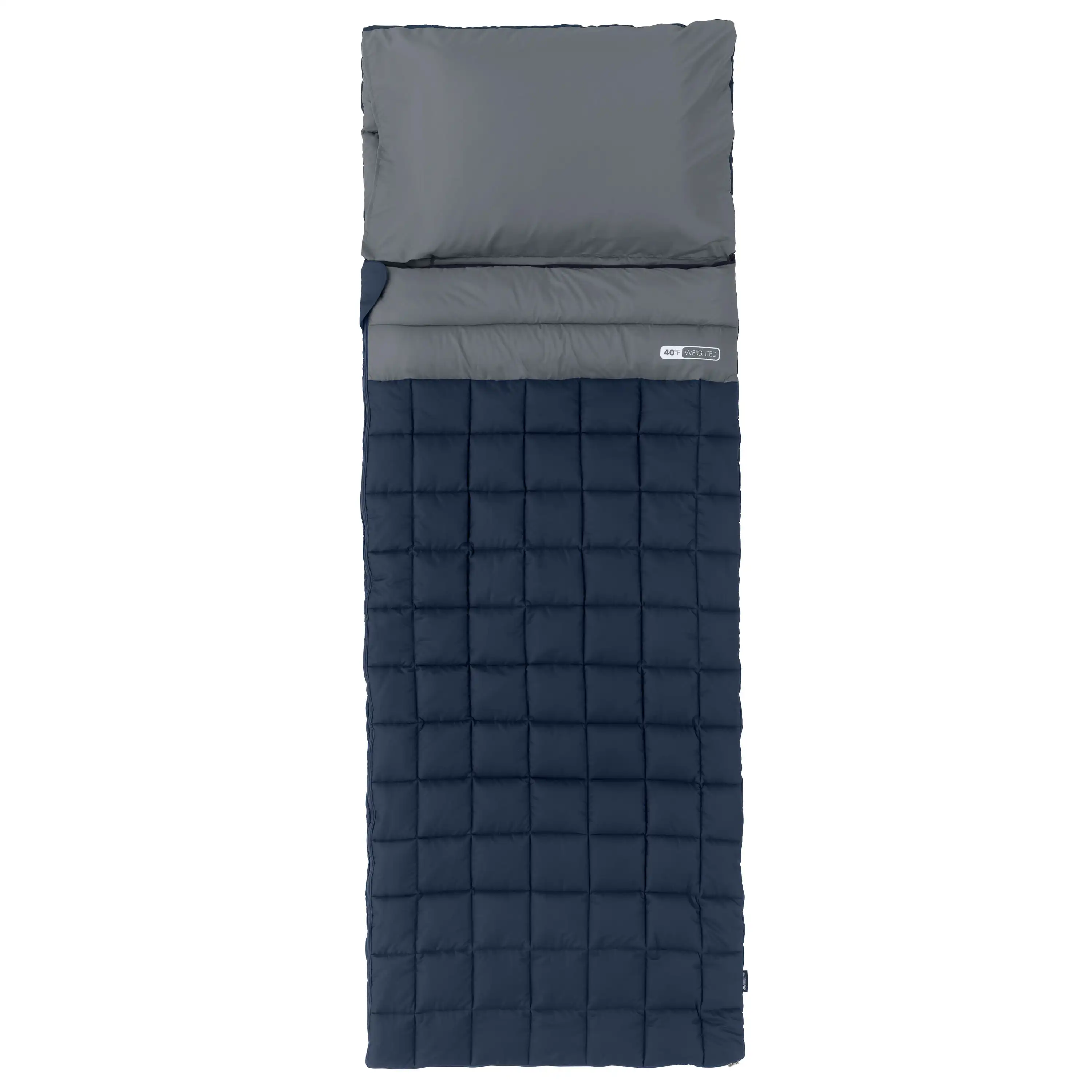 

40F Weighted Sleeping Bag – Navy & Gray (95 in. x 34 in.)