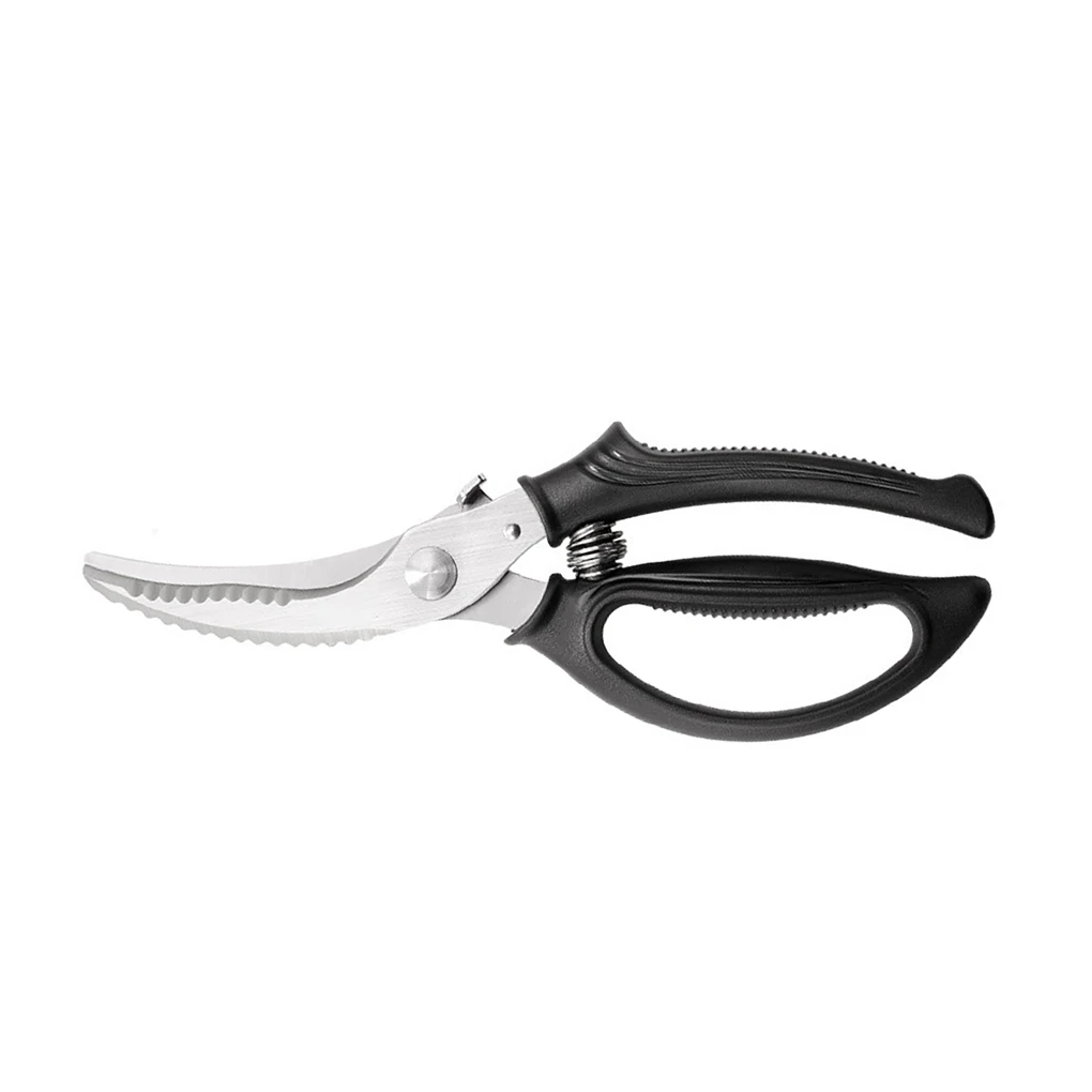 

Kitchen Scissors Stainless Steel Chicken Bone Fish Cooking Shears Spring Loaded Springback Portable BBQ Scissor