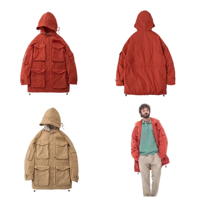 Куртка из белого гусиного пуха с несколькими карманами VISVIM FIL 21SS KRUPA Field