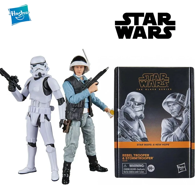 Фото Набор из 2 фигурок Hasbro STAR WARS Movie The Black Series: Rebel Trooper и Stormtrooper A New Hope, 6 дюймов №1
