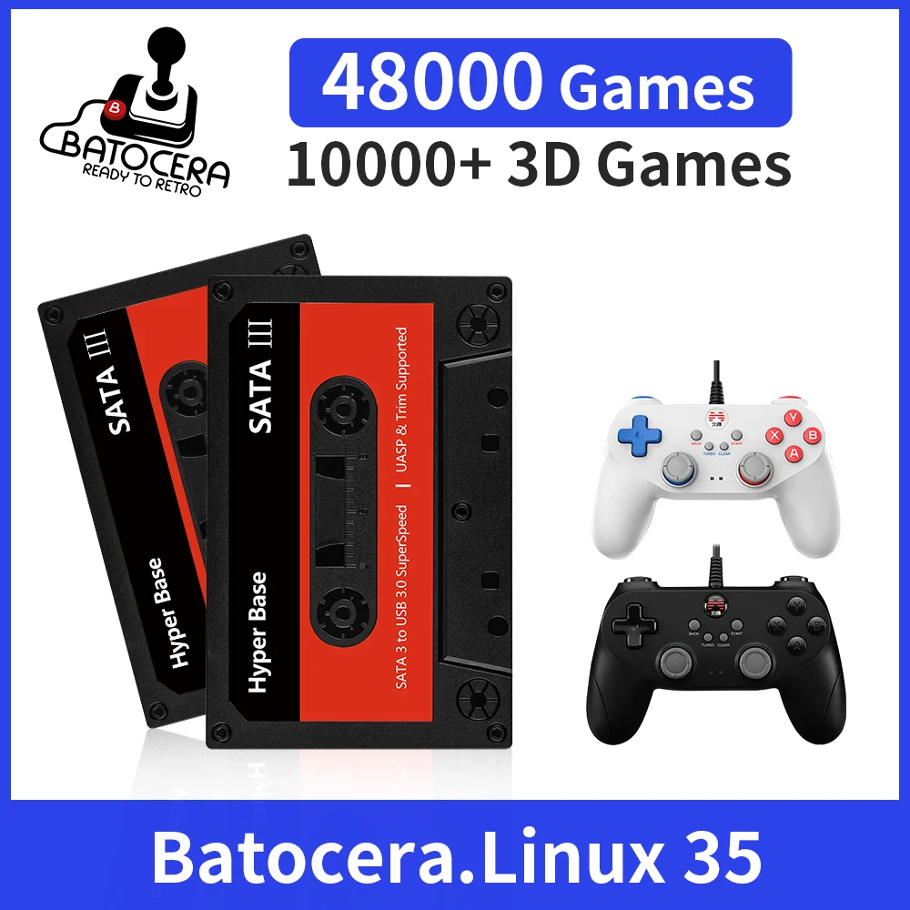 

Batocera External HDD for PC Retro Game Hard Disk With 48000 Games 10000 3D Games For PS3/PS2/PS1/WII/Game Cube/Sega Saturn/N64
