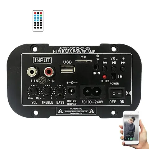 U4LD Audio-Amp FM-Radio U-Disk USB Player Subwoofer Board Bluetooth-совместимый опор