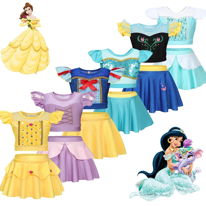 Детский Купальник Из Двух Предметов Новое Поступление Лета 2024 Жасмин Белль Анна