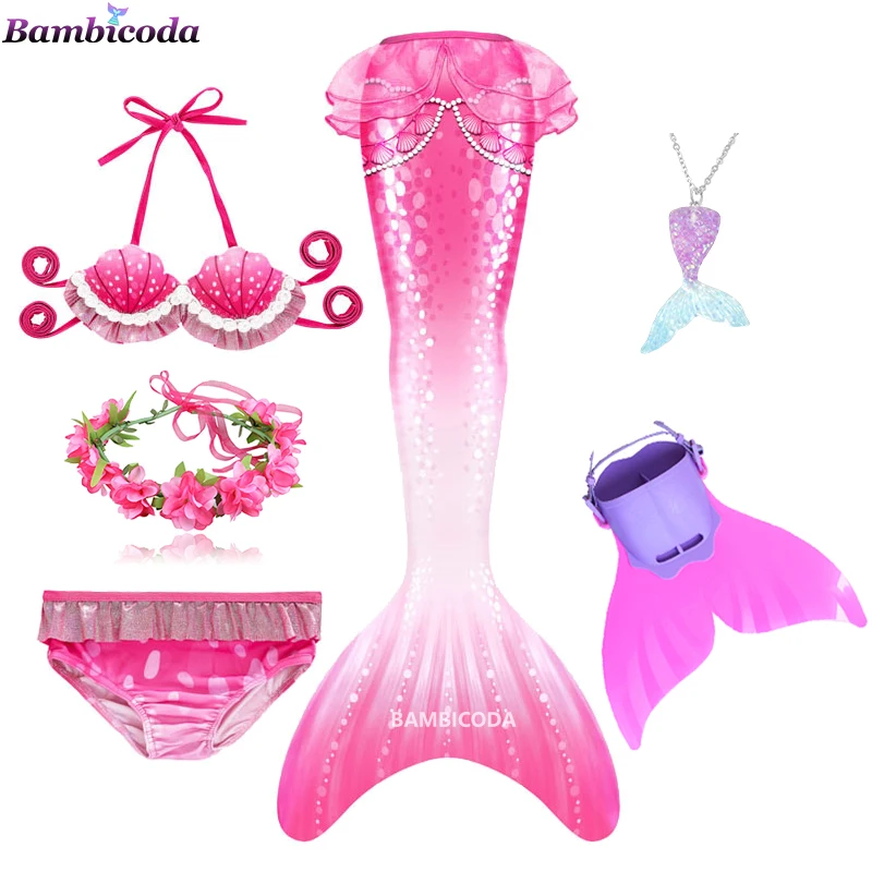 

Child Red Mermaid Tail Little Mermaid Costume for Girls Anime Swimsuit Carnival Costume Mermaid Bikini for Girl Girl Clothes