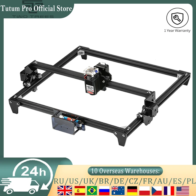 

CNC Laser Engraving Machine TT-2.5/5.5 Blu ray 7.5W 20W Fast Speed cutting machine tool carving wood/Leather/Metal/Acrylic