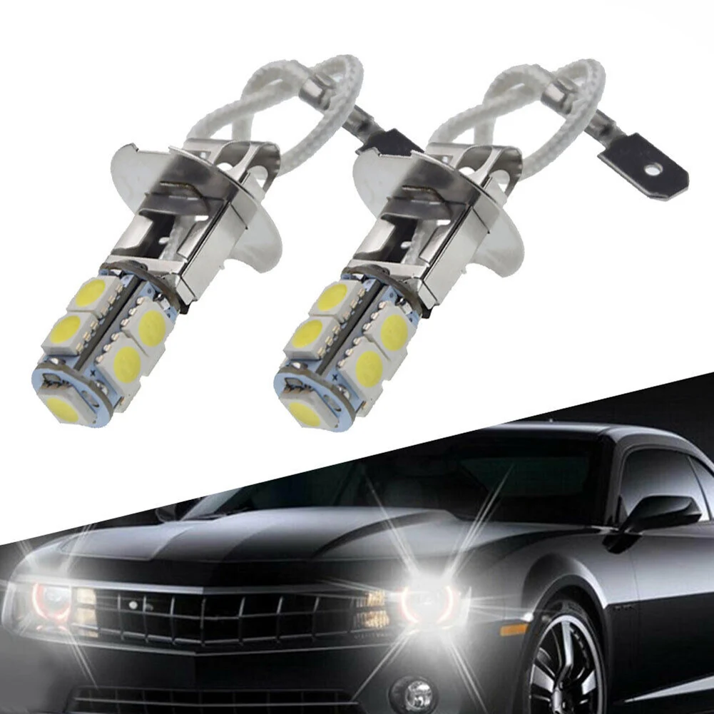 

2pcs H3 LED 6V Car Light Fog DRL Driving Lamp Flashlight Torches Replacement Bulbs 6000K WHITE Driving Lamp Car Accessories