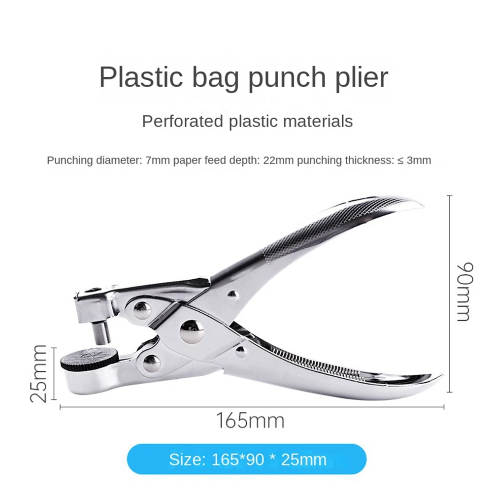 Круглый Дырокол 7 мм ручной круглый дырокол для пластиковых пакетов Sofe