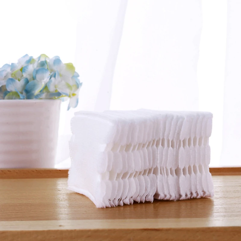 

50Pcs/Pack Cotton Makeup Remover Cotton Face Wipe Deep Cleansing Cotton Skin Care Face Wash Cotton Pads Paper Cosmetics Tools