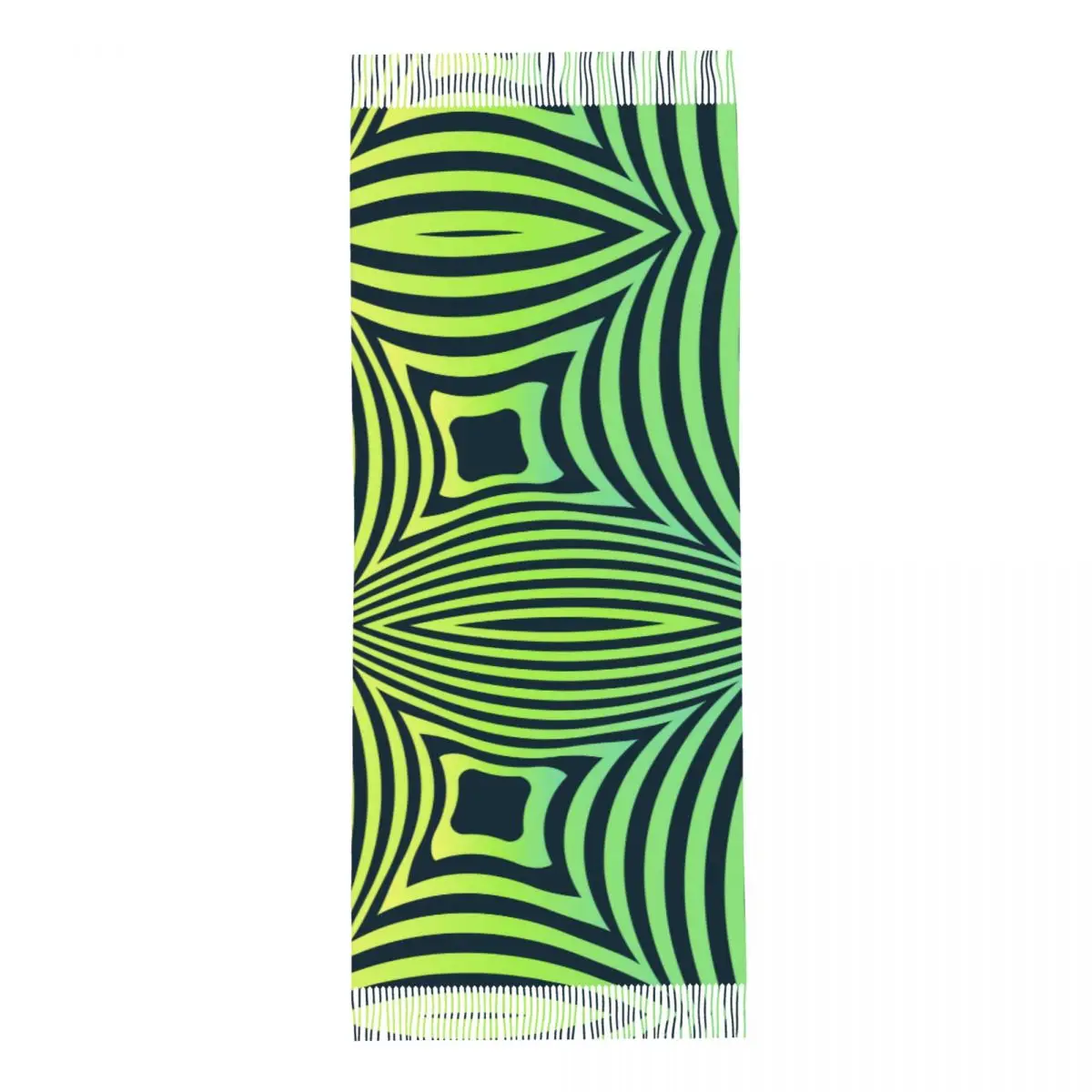 Индивидуальный Печатный художественный длинный ворс бахрома мужской шарф