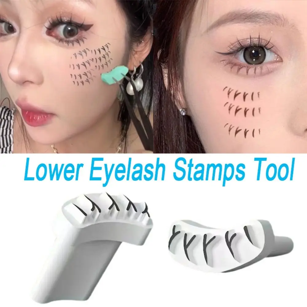 

Natural Look False Eyelashes Stamp Y-shaped DIY False Eyelash Eyeliner Seal Easy To Put On Makeup Tool Lower Eyelashes Prints