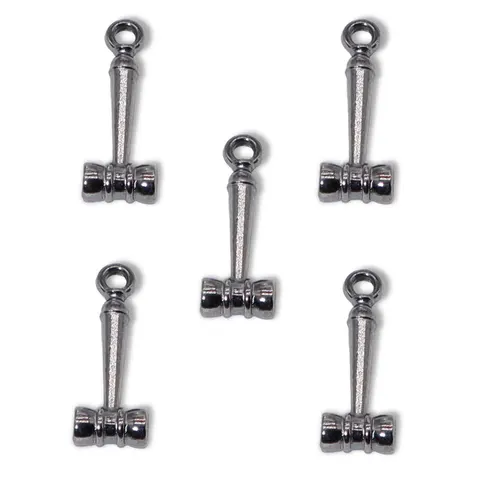 ЮенЗ подвески серебряного цвета 10 шт.