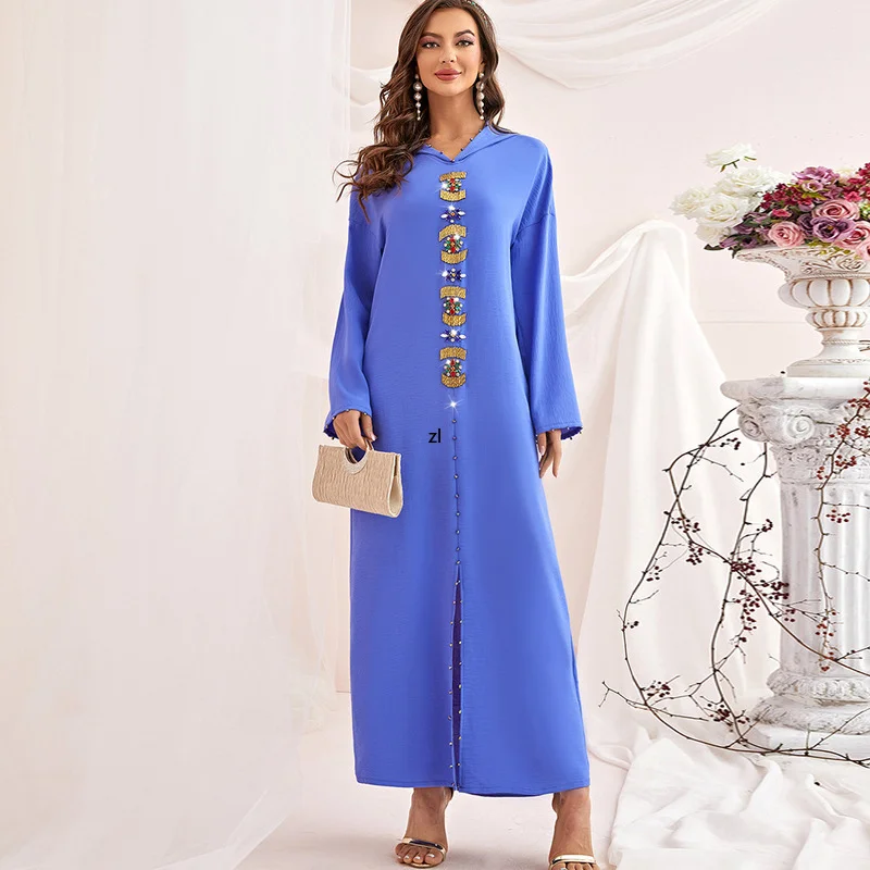 Ramadan Fashion Muslim Dress Women Caftan Marocain Arabic Islam Modest Clothing Turkey Abaya Dubai Eid Mubarak Djellaba Femme