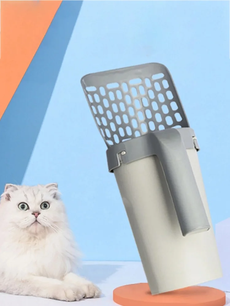 

Integrated Cat Litter Shovel Set Large Capacity Kitten Poop Shovels Pet Cleaning Tool Plastic Cat Sand Toilet Cleaner Spoons