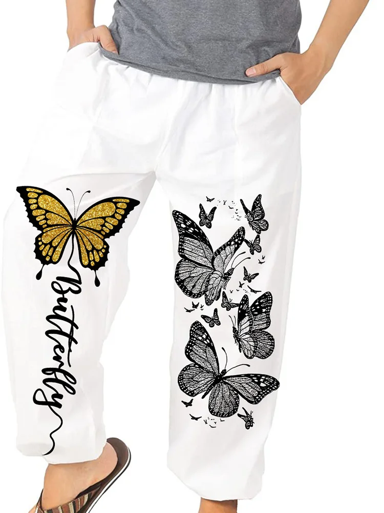 

Брюки мужские с карманами, модные повседневные свободные штаны с принтом, спортивные брюки в стиле хип-хоп со средней талией, уличная одежда...