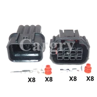 1 set 8p auto led headlight sealed connector car audio wire socket for honda civic odyssey xrv vezel 6189 7423 6181 6850