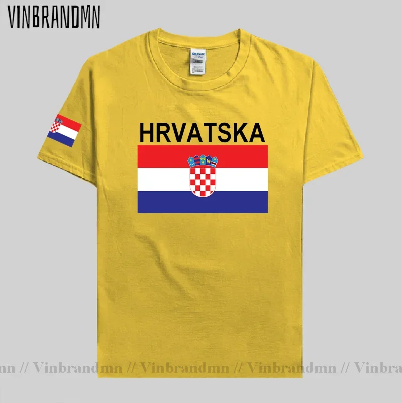 Мужская футболка Croatia Hrvatska Croatian модные трикотажные изделия национальной команды