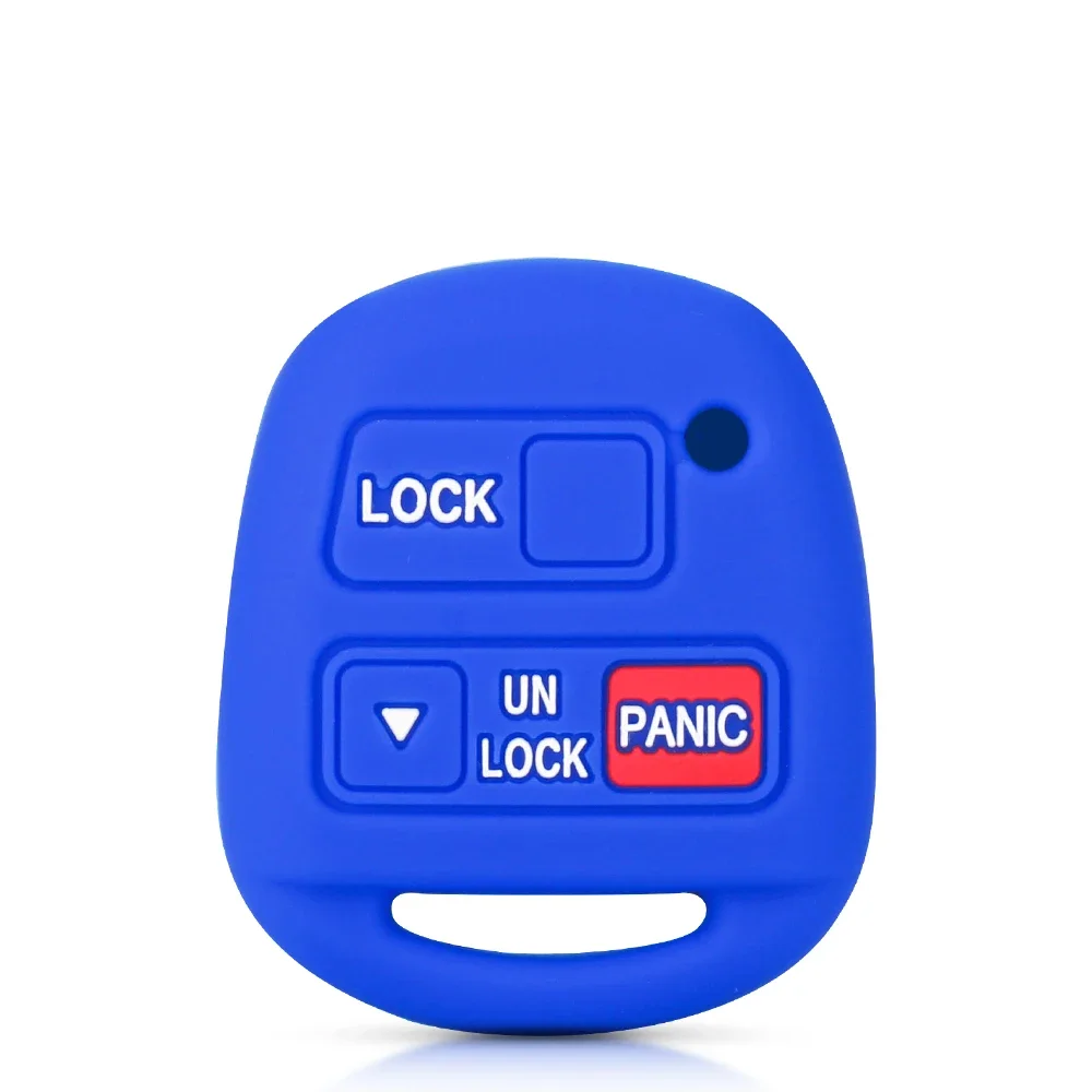 

Силиконовый чехол Dandkey для автомобильного ключа защитный чехол для Тойота авенсис Камри Королла для Lexus 3 кнопочный дистанционный Брелок оболочка автостайлинг