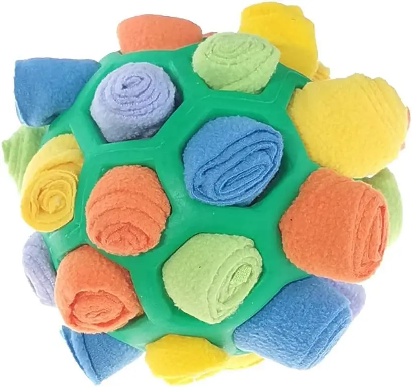 

Interactive Dog Puzzle Toys Encourage Natural Foraging Skills Portable Pet Snuffle Ball Toy Slow Feeder Training Green