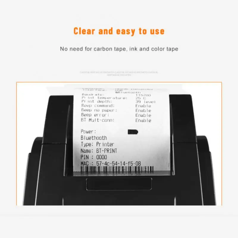 

Portable Thermal Printers USB Wired Mini PC ESC POS Receipt Invoice Printer Ticket Bill 58mm Printing Papers Thermal Printer