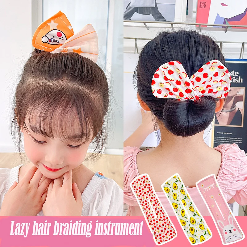

MeiKeDaiNiceyMagic Twist Twist Clip Lazy Girl Bow Coiling Hair Device Hairpin Children Ball Head Coiling Hair Artifact Net Red