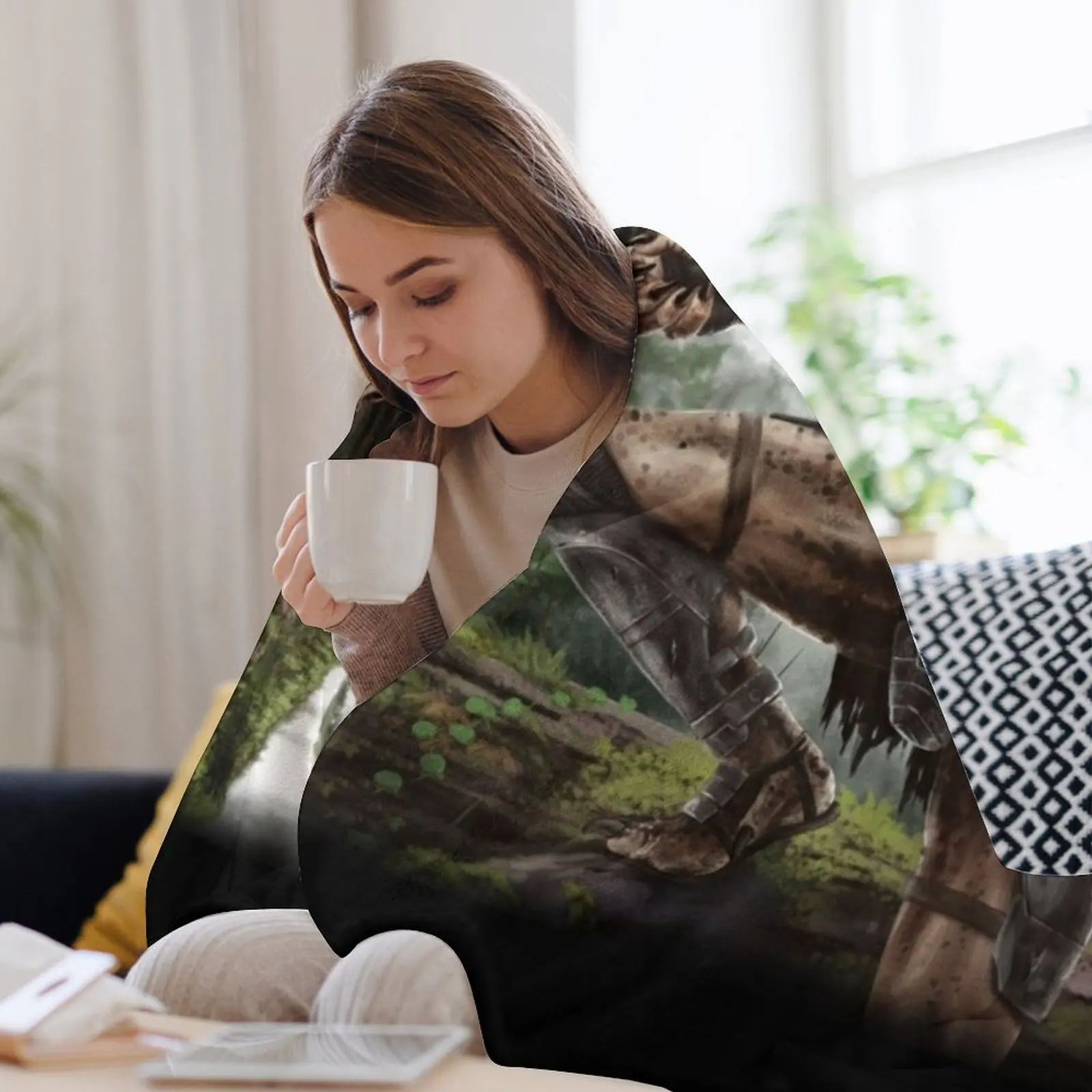 Одеяло Хищника меховые изделия летние постельные принадлежности одеяла