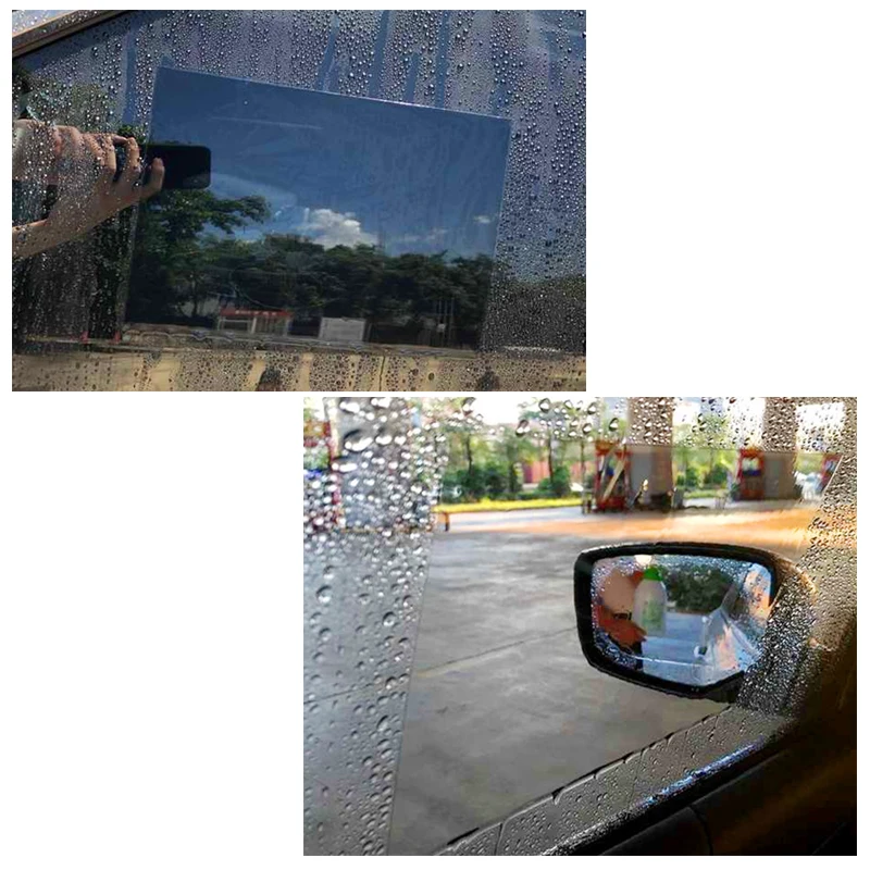 4/6Pcs Car Anti-rain Anti-Fog Anti-Scratch Clear Protective Membrane Car Rearview Mirror Film Stickers Auto Exterior Accessories