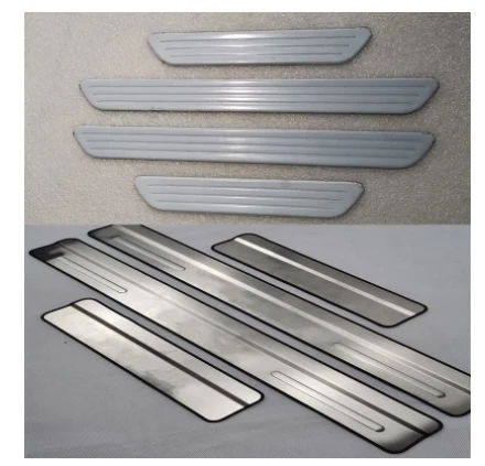 

Накладка на порог автомобильной двери для Volkswagen Touareg 2010-2016, отделка из нержавеющей стали, Накладка на порог, педаль, стикер на порог, Стайлинг автомобиля D