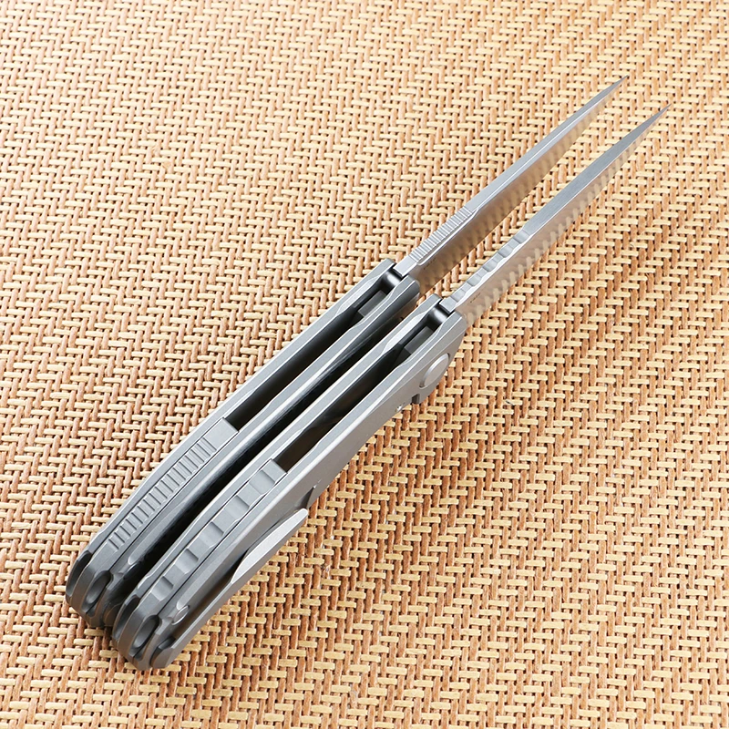 Складной нож с подшипником Green thorn F95NL лезвие VG10 из углеродного волокна + ручка