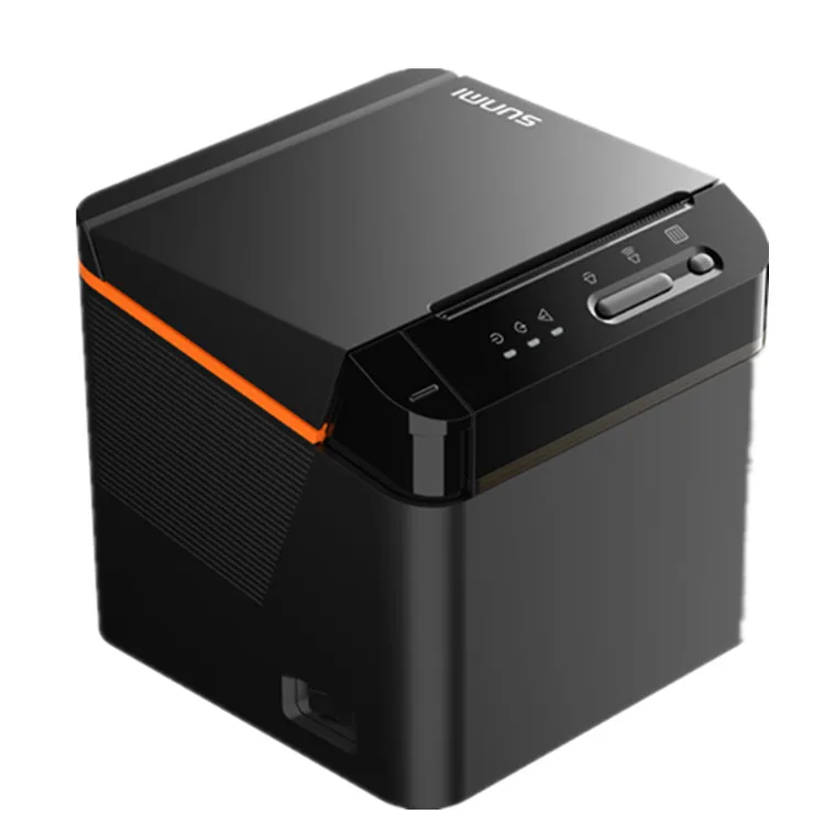 Фото POS 80 мм штрих-код термопринтер чеков IP52 водонепроницаемый кухонный облачный термопринтер №1