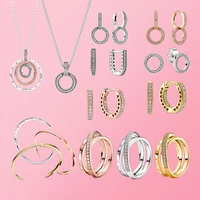 2022 summer hot sale jewelry for women fit original pandora pulseras plata bangle diy charms 925 sterling silver beads bracelets