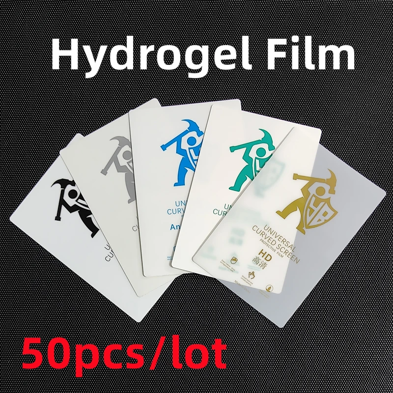 

50PCS HD Curved Sereen Film Matte Anti-peep Privacy Hydrogel Film Mobile Phone Protecor For Cutting Machine