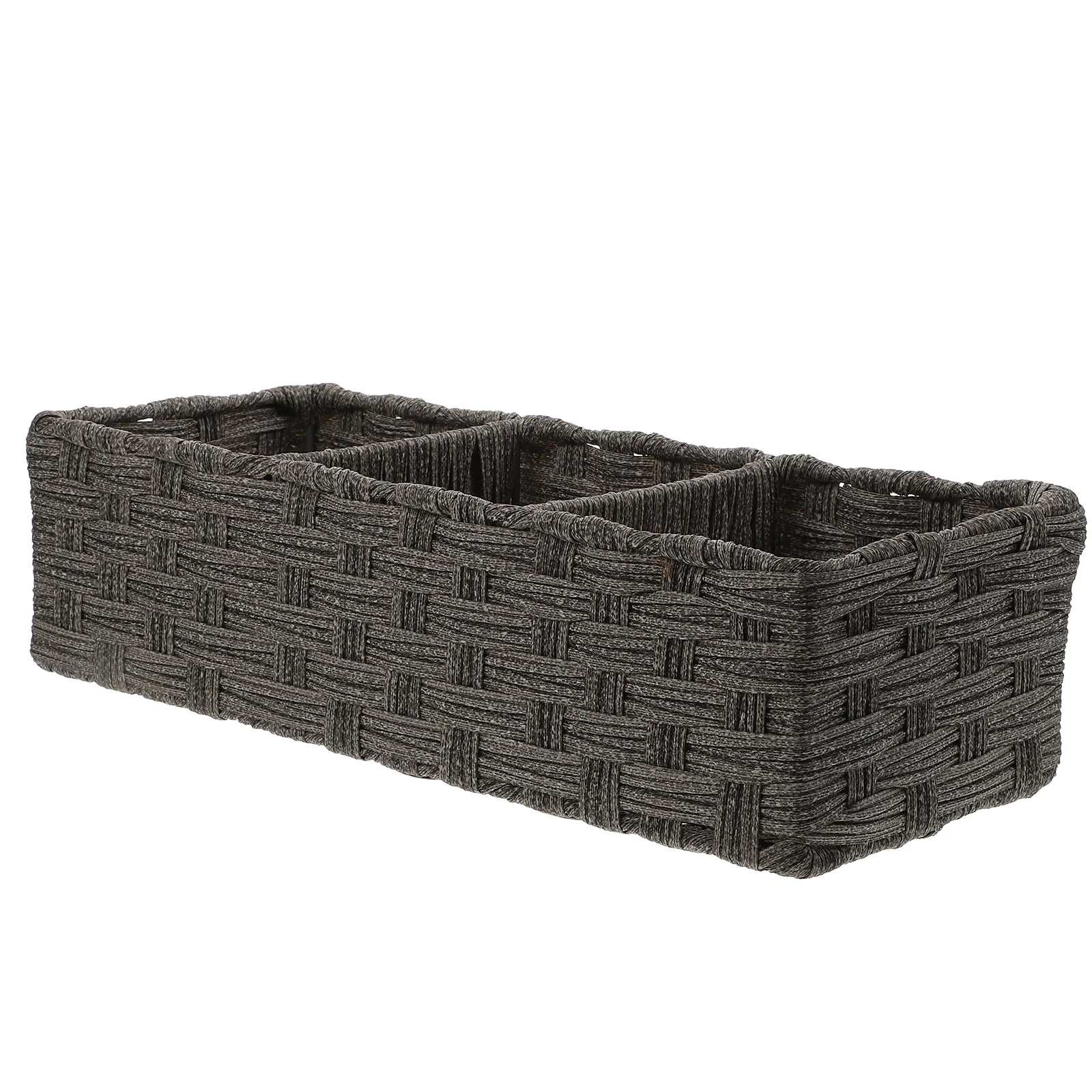 

Basket Wicker Organizer Toilet Rattan Bathroom Seagrass Storage Divided Baskets Woven Makeup Paper Tea Bag Coffee Holder Box